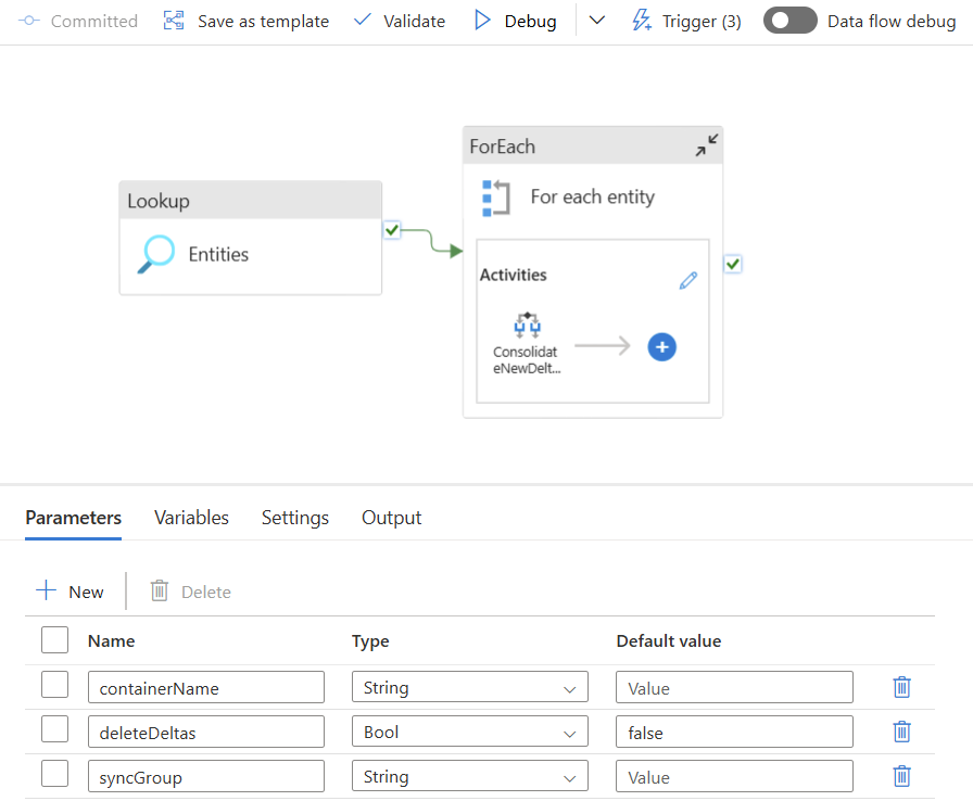 Consolidation pipeline